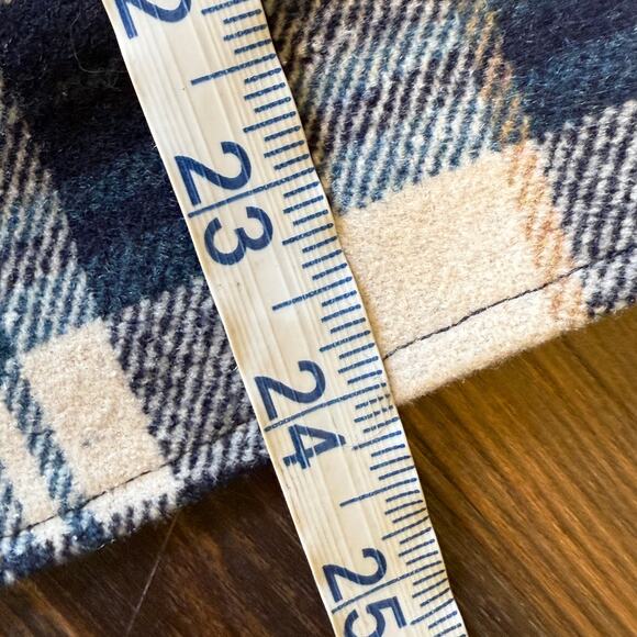 NWT Hem & Thread Button Up Plaid Shirt w/Corduroy Trim Oversized Size S - Picture 12 of 12